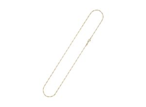 4061861183772 - Goldkette JOBO Figaro-Kette diamantiert Halsketten Gr Gelbgold 585 Länge 45 cm gelb (gelbgold 585) Damen Goldketten 585 Gold 17 mm 45 cm