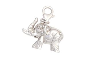 4061861187442 - Charm-Einhänger JOBO Anhänger Elefant Charms silberfarben (silber 925) Damen 925 Silber