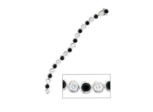 4061861188869 - Silberarmband JOBO Armband mit Zirkonia Armbänder Gr Silber 925 (Sterlingsilber) silberfarben (silber 925) Damen Armbänder Silber 925 rhodiniert 19 cm