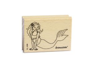 4061912142857 - Stempel MEERJUNGFRAU aus Holz