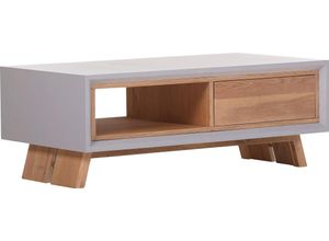 4061915050807 - Couchtisch Omaha beige (natur grau grau) H45cm T60cm Tische mit Schublade