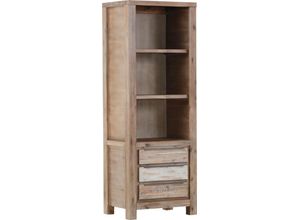 4061915118514 - Bücherregal Tulsa Regale Gr B H T 67 cm x 180 cm x 47 cm braun (smoked) Bücherregale Regale