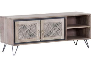 4061915183017 - Lowboard Sideboards Gr B H T 130 cm x 50 cm x 40 cm beige (natur) Kommode Breite 130 cm