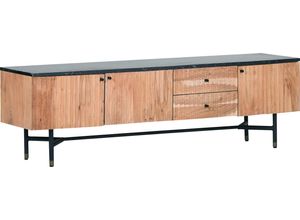 4061915259538 - Lowboard Sideboards Gr B H T 170 cm x 50 cm x 42 cm 2 St beige (natur sw) Kommode Breite 170 cm