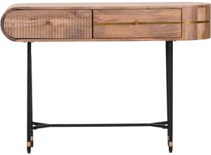 4061915268394 - Konsole GUTMANN FACTORY beige (natur) T34cm Holz teilmassiv Sideboards