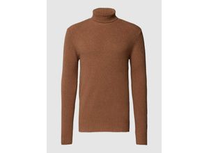 4061938709928 - Rollkragenpullover in unifarbenem Design Modell Zino