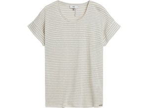 4061938836884 - T-Shirt Leinenanteil Streifen für Damen beige XL