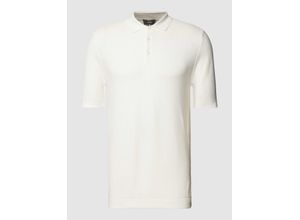 4061938853850 - Slim Fit Poloshirt mit Strukturmuster Modell Flavio