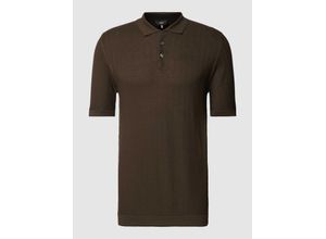 4061938853881 - Slim Fit Poloshirt mit Strukturmuster Modell Flavio