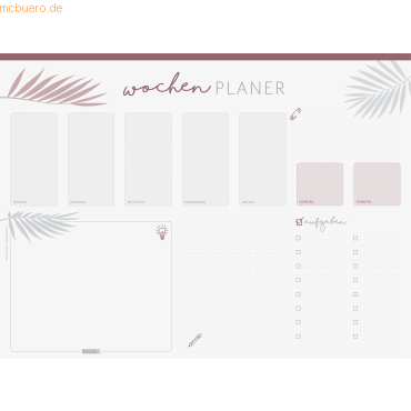 4061947040364 - Schreibunterlage Colours of Marrakech 585x435cm 40 Blatt