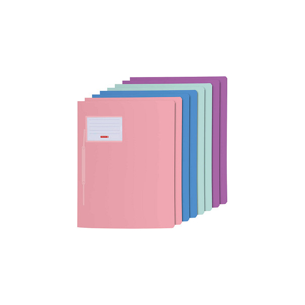 4061947117738 - 25 x Schnellhefter Fact! A4 PP pastellpink pastellblau pastell