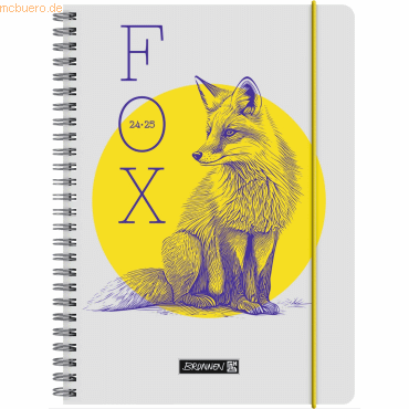 4061947119930 - 3 x Schülerkalender 2024 2025 A5 1 Woche 2 Seiten Fox