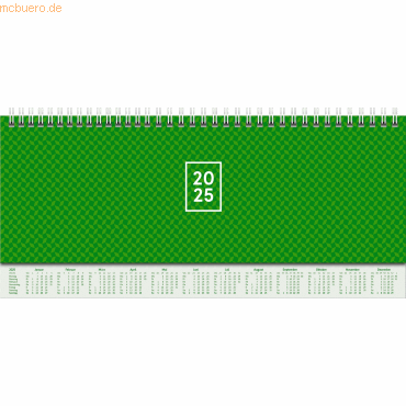 4061947128291 - Brunnen 1077262015 Querterminbuch Modell 772 (2025) 2 Seiten = 1 Woche 297 × 105 mm 112 Seiten Karton-Einband mit verlängerter Rückwand grün