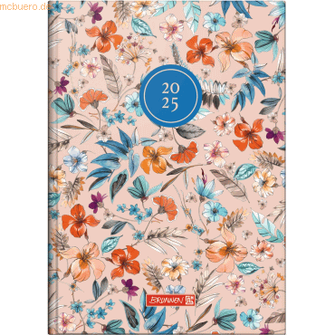 4061947128826 - Buchkalender 795 A5 1 Tag Seite Grafik-Einband Botanical 2025