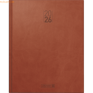 4061947143713 - Buchkalender Manager Wt 7 21x26cm 1 Woche 2 Seiten Kunstleder-