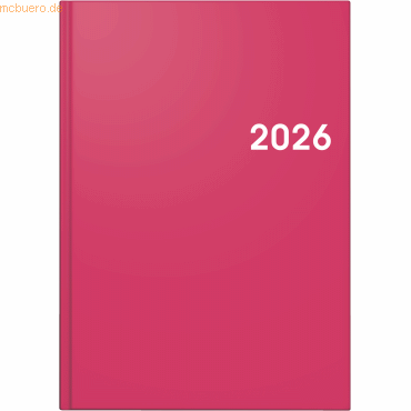4061947144727 - Buchkalender 795 A5 1 Tag Seite Balacron-Einband pink 2026