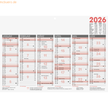 4061947145113 - 100 x Tafelkalender 297x21cm 6 Monate 1 Seite Kalendarium 202 4061947145113 - 100 x Tafelkalender 297x21cm 6 Monate 1 Seite Kalendarium 202