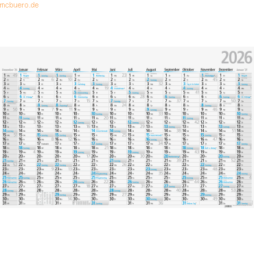 4061947146707 - 100 x Plakatkalender A0 121x77cm 14 Monate gefalzt Kalendarium
