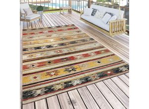 4061981000508 - Paco Home - In- & Outdoor Teppich Modern Jelle Print Terrassen Teppich Gelb 60x100 cm