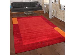4061981043253 - Teppich Wohnzimmer Kurzflor Ethno Design Geometrisch Handgearbeitet Gabbeh 160x230 cm Terracotta 4 - Paco Home 4061981043253 - Teppich Wohnzimmer Kurzflor Ethno Design Geometrisch Handgearbeitet Gabbeh 160x230 cm Terracotta 4 - Paco Home