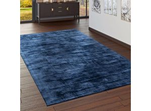 4061981045646 - Paco Home - Teppich Handgefertigt Hochwertig 100 % Viskose Vintage Trend Farbe Dunkel Blau 120x170 cm