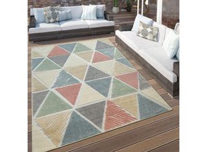 4061981058486 - Paco Home - In- & Outdoor Terrassen Teppich Rauten Muster Modern Geometrisches Design Bunt 160x230 cm