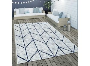 4061981062872 - Paco Home In- & Outdoor Flachgewebe Teppich Geometrisch Skandinavisches Motiv In Weiß 160x230 cm