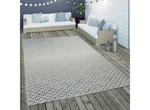 4061981063138 - Paco Home - In- & Outdoor Flachgewebe Teppich Geometrisch Skandi Rauten Design In Grau 80x150 cm