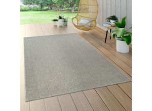 4061981063169 - Paco Home - In- & Outdoor Flachgewebe Teppich Sisal Optik Natürlicher Look Einfarbig Grau 200x290 cm