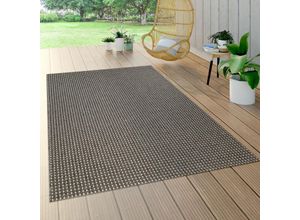 4061981064692 - Paco Home - In- & Outdoor Flachgewebe Teppich Sisal Optik Natürlicher Look Uni Braun Grau 80x150 cm