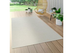 4061981064708 - Paco Home - In- & Outdoor Flachgewebe Teppich Sisal Optik Natürlicher Look Einfarbig Weiß 120x170 cm