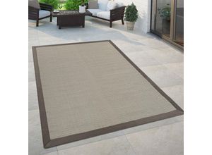 4061981064982 - Paco Home - In- & Outdoor Teppich Balkon Küchenteppich Sisal Optik Einfarbig Beige Braun 80x150 cm