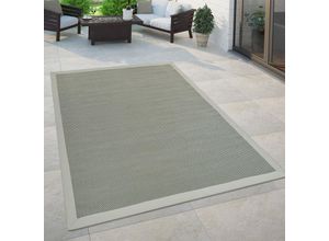 4061981065088 - Paco Home - In- & Outdoor Teppich Balkon Küchenteppich Sisal Optik Einfarbig Grün Beige 120x170 cm