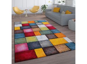 4061981068997 - Teppich Smaragd 753 Teppiche Gr B L 80 cm x 300 cm 17 mm 1 St bunt (mehrfarbig) Esszimmerteppiche Kurzflor 3D-Design mit Karo Muster auch als Läufer erhältlich