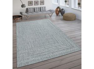 4061981086557 - Paco Home - In- & Outdoor-Teppich Flachgewebe Mit Skandi-Muster Und Sisal-Look In Hellgrau 120x170 cm