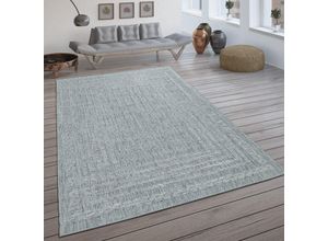 4061981086571 - Paco Home - In- & Outdoor-Teppich Flachgewebe Mit Skandi-Muster Und Sisal-Look In Hellgrau 200x290 cm