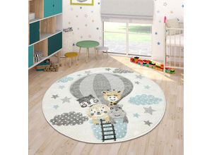 4061981093784 - Kinderteppich Cosmo 343 Teppiche Gr Ø 200 cm 18 mm 1 St beige Kinder Kinderzimmerteppiche 3D-Design niedliches Tier Motiv Pastell-Farben Kinderzimmer