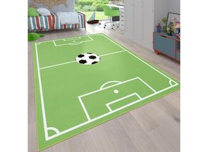 4061981094118 - Kinder-Teppich Spiel-Teppich Für Kinderzimmer Mit Fußball-Motiv In Grün 100x200 cm - Paco Home