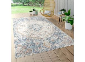 4061981097140 - Paco Home - In- & Outdoor-Teppich Für Balkon Terrasse Kurzflor Mit Orient-Muster In Blau 60x100 cm