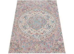 4061981097270 - Teppich Torres 271 Teppiche Gr B L 240 cm x 330 cm 8 mm 1 St pink Orientalische Muster Kurzflor Orient-Optik Vintage Design In- und Outdoor geeignet