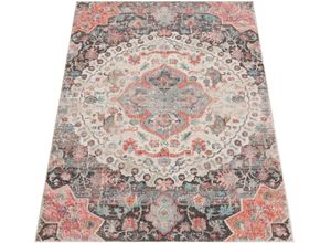 4061981097348 - Teppich Torres 271 Teppiche Gr B L 240 cm x 330 cm 8 mm 1 St grau Orientalische Muster Kurzflor Orient-Optik Vintage Design In- und Outdoor geeignet