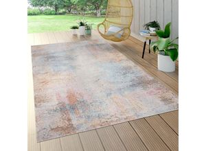 4061981097454 - In- & Outdoor-Teppich Für Balkon Terrasse Kurzflor Mit Used-Optik In Bunt 140x200 cm - Paco Home