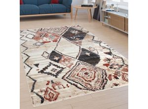 4061981114496 - Designer-Teppich Kurzflor Für Wohnzimmer Modernes Rauten-Design In Bunt 200x290 cm - Paco Home