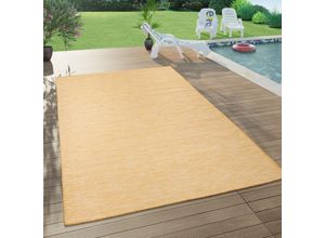 4061981117121 - Paco Home - In- & Outdoor-Teppich Für Wohnzimmer Balkon Terrasse Flachgewebe In Gelb 160x220 cm