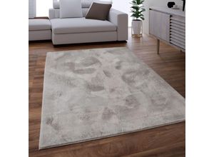 4061981126307 - Teppich Wohnzimmer Kunstfell Shaggy Hochflor Waschbar In Waschmaschine Soft Uni Grau ø 80 cm Rund - Paco Home