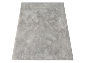 4061981126345 - Teppich Wohnzimmer Kunstfell Shaggy Hochflor Waschbar In Waschmaschine Soft Uni Grau 140x200 cm - Paco Home