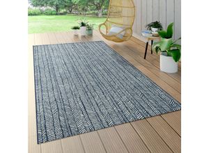 4061981128752 - Paco Home - Outdoor Teppich Für Terrasse Und Balkon Geometrisches Muster Modern In Blau 80x150 cm