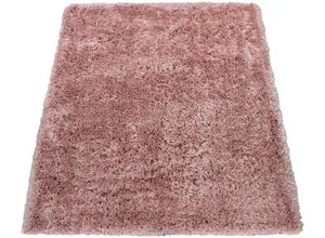 4061981131097 - Hochflor-Teppich Akumal 930 Teppiche Gr B L 160 cm x 220 cm 60 mm 1 St pink Esszimmerteppiche Shaggy besonders weich durch Softgarn Uni-Farben