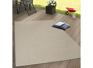 4061981134371 - Paco Home - In- & Outdoor Flachgewebe Teppich Terrassen Teppiche Natürlicher Look In Beige 200x350 cm