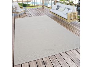 4061981134463 - Paco Home - Outdoor Teppich Für Terrasse Und Balkon Küchenteppich Einfarbig Modern Creme Beige 60x100 cm